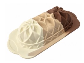 Molde budin textura geometrica grande 